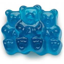 Beary Blue Raspberry Gummi Bears 4/5lb